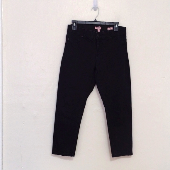 Juicy Couture Vintage Black Stretch Denim Capri Jeans Size 6 - Picture 1 of 13
